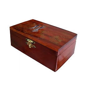 Mua Hộp đựng nữ trang gỗ hương khảm xà cừ 3 tấc TS3T