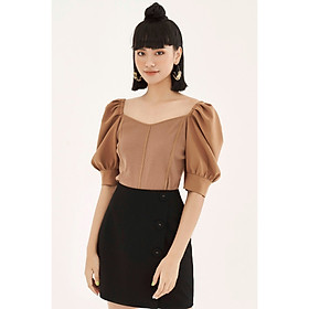 Áo knit top phối tay bồng 0KN1001 ADORE DRESS