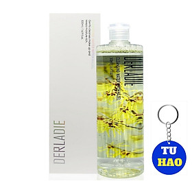 Nước Tẩy Trang Làm Sạch Da, Kháng Khuẩn, Dịu Nhẹ Derladie Cleansing Water Witch Hazel 500ml Chiết Xuất Từ Cây Phỉ Tặng Móc Khóa