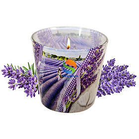 Ly nến thơm tinh dầu Bartek Lavender Kiss 115g QT00663 - nụ hoa oải hương, nến trang trí, thơm phòng, thư giãn, hỗ trợ khử mùi (giao mẫu ngẫu nhiên)