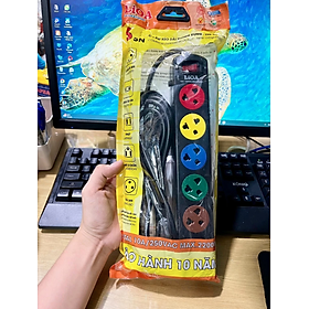 Ổ Cắm Điện LiOA Phổ Thông - Ổ Cắm Điện 3 lỗ - 4 lỗ - 5 lỗ - 6 lỗ - dài 5m