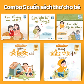 [Download Sách] Combo 5 Cuốn Sách Thơ Cho Bé Tập Nói - Sách Đọc To Bồi Dưỡng Cảm Xúc EQ (Truyện tranh cho trẻ 0-1-2-3-4-5-6 tuổi)