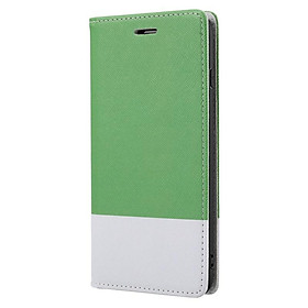 Bao da điện thoại màu tương phản nắp lật có ngăn thẻ kiểu công sở cho Samsung Galaxy A02S A12 A32 A42 A52 A72 A22 5G