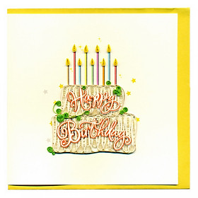 Thiệp Giấy Xoắn GX Birthday Việt Net VN2XM1150U6E1 (15 x 15 cm)