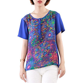 Áo Kiểu Nữ TH An Thủy 691 - Xanh Coban