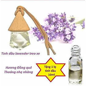 Tinh dầu treo xe, treo phòng Hương Lavender tặng 1 lọ tinh dầu 10ml