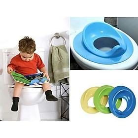 BỆ thu nhỏ bồn cầu cho bé đi vệ sinh tự lập nắp lót vệ sinh cao cấp