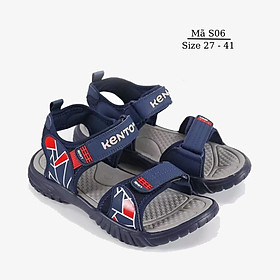 Sandal bé trai Việt Nam Xuất Khẩu - Xăng đan đi học cho bé trai học sinh nam tiểu trung học quai ngang nhẹ êm kháng khuẩn chống trơn trượt phong cách Hàn Quốc 3, 4, 5, 6, 7, 8, 9, 10, 12 tuổi S06
