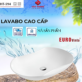 CHẬU RỬA MẶT LAVABO EUROVINTO CAO CẤP MÃ HT-594