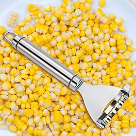 Corn Peeler，Kitchen Gadget，Stainless Steel Corn Thresher with Handle，Corn Stripper Corn Cob Stripper Tool，Thresher Corn Cutter from the Cob