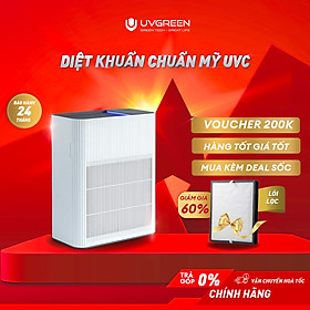 Mua Máy Lọc Không Khí Diệt Khuẩn UVGREEN KA600 60m2 Hàng chính hãng - Công Nghệ UVC LED Từ Mỹ  Lõi HEPA H13 Lọc Sạch 99 97% Bụi Mịn