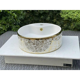 Mua Lavabo sứ đặt bàn tròn