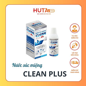 Nước súc miệng CLEAN PLUS giúp làm sạch răng, miệng, lợi cho hơi thở thơm mát suốt ngày.