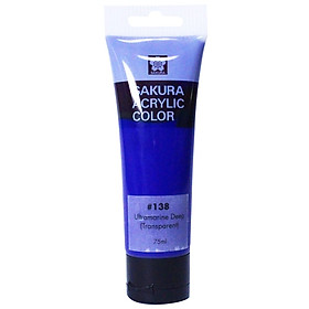 Màu Vẽ Acrylic Sakura 20ml - Màu Ultramarine Deep