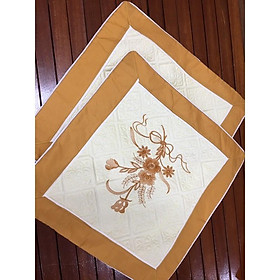 Mua 1 chiếc vỏ gối vuông thêu trần bông satin tựa lưng được chọn màu
