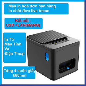 Máy in nhiệt - in bill (hóa đơn) Xprinter N200 - Chính Hãng - USB + LAN