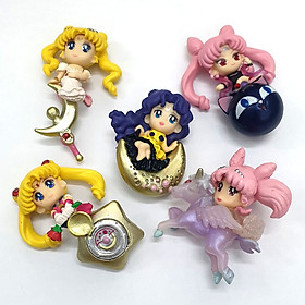 Bộ 05 Mô Hình Thủy Thủ Mặt Trăng - Sailor Moon (Mẫu 03)