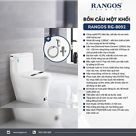 Mua BỒN CẦU MỘT KHỐI RANGOS RG-8092