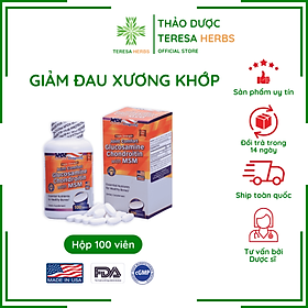 Viên Uống Glucosamine Chondroitin With Msm Giúp Giảm Đau Do Viêm Xương Khớp Hộp 100 Viên