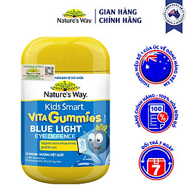 Kẹo Dẻo Vi Chất Nature's Way Kid Smart Vita Gummies Blue Light Eye Defence, Kẹo Dẻo Cho Bé Hỗ Trợ Bảo Vệ Mắt 50v/lọ