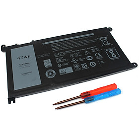 Pin dùng cho Dell Inspiron 13 5368 15 5567 17 5765 3CRH3 T2JX4 42Wh WDX0R