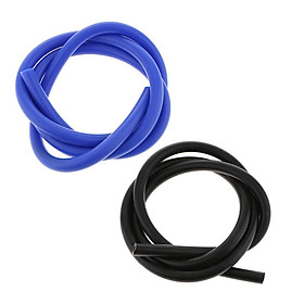8mm Silicone Vacuum Tube Hose Silicon Tubing 1.5M/5ft Black + Blue