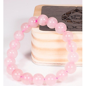 Vòng tay phong thủy đá thạch anh hồng mệnh hỏa , thổ - Ngọc Quý Gemstones