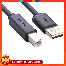 Cáp máy in USB 3m Ugreen UG-10351 đầu cáp mạ vàng-  chính hãng 