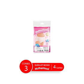 Combo 3 Bao Quần Lót Miễn Giặt Mẹ Bầu MOTHERHOOD, 4 Cái/Bao