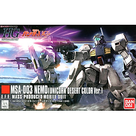 ĐỒ CHƠI HG UC 1/144 NEMO [ UNICORN DESERT COLOR VER ] BANDAI MÔ HÌNH LẮP RÁP