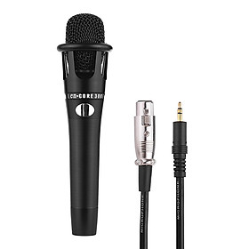 Micro Hát Karaoke Cầm Tay Có Dây Cáp XLR 3.5mm