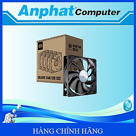 Bộ Fan Case Cooler Master Silent Fan 120 SI2 Bộ 4 Fan - Hàng Chính Hãng