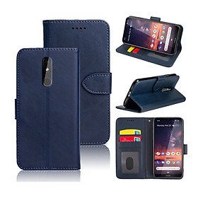 Bao da cho Nokia 3.2 Flip Wallet Leather dạng ví đa năng siêu bền siêu êm