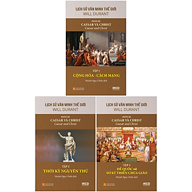 Bộ Sách Lịch Sử Văn Minh Thế Giới - Phần III - Caesar Và Christ (Bộ 3 Cuốn) (Tái Bản 2024)