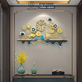Mua Đồng hồ treo tường nghệ thuật SENCOM sang trọng decor trang trí nhà cửa mã 2938