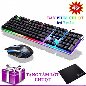 Mua Bộ Bàn Phím Kèm Chuột LED giả cơ chuyên game G21/G21B (TẶNG LÓT CHUỘT) -dc2551