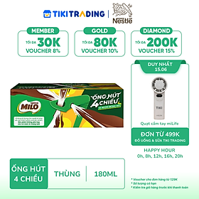 Thùng 48 Hộp Sữa Nestlé MILO Nước (180ml / Hộp)