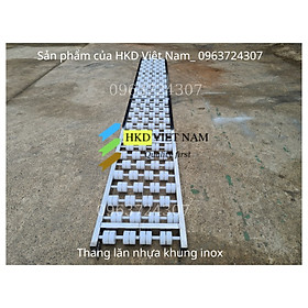 Mua Thang con lăn nhựa - bánh đôi - khung inox 3m