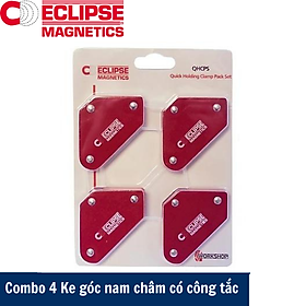 Hình ảnh Combo 4 nam châm ke góc mini lực hút 4kg Eclipse QHCPS