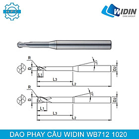 Dao phay cầu Widin WB712 1020