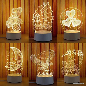 Đèn Ngủ 3D Led Nhiều Mẫu Hình Siêu Đẹp