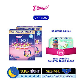 Bộ 2 Diana Sensi Băng quần size M-L (5 miếng/ gói)