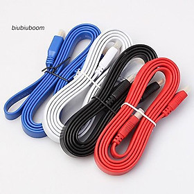 BM5 Ft High Speed Flat Noodle Male to Male  V1.4 HDMI Cable for HDMI 3D HDTV DVD