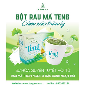 Bột Rau Má Đậu Xanh Teng Behena Chính Hãng