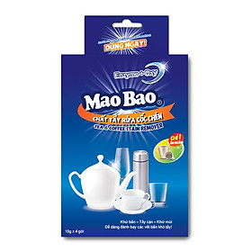 Chất Tẩy Rửa Cốc Chén Siêu Sáng Bóng Mao Bao 15g x4 gói
