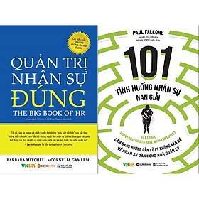 Hình ảnh sách Combo Sách - Quản Trị Nhân Sự Đúng + 101 Tình Huống Nhân Sự Nan Giải