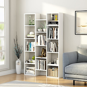 Kệ Sách Đa Tầng 14 Ngăn Thiết Kế Hiện Đại, Đa Năng Thương Hiệu SIB Decor KSG25
