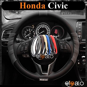 Bọc vô lăng da PU dành cho xe Honda Civic cao cấp SPAR - OTOALO