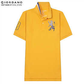 Áo thun có cổ nam sư tử 3d lion polo giordano 01011222