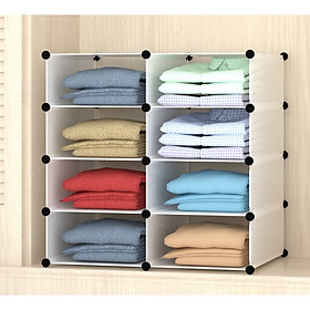 Mua Kệ Nhựa Đa Năng Chia Ngăn Tủ 8 Ô  Kiểu 2x4 Màu Trắng